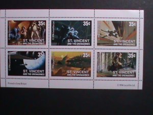 ​ST.VINCENT-1996-SC# 2269a  STARWAR-INSPACE BAR-LUKE-EMPIOR-WING FIGHTER-S/S