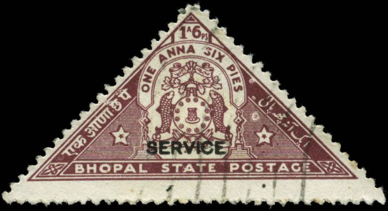 India, Feudatory States, Bhopal Scott #O42 SG #O332 Used 