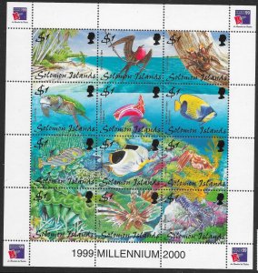 SOLOMON ISLANDS SG924/35 1999 PHILEX FRANCE SHEETLET MNH (r)