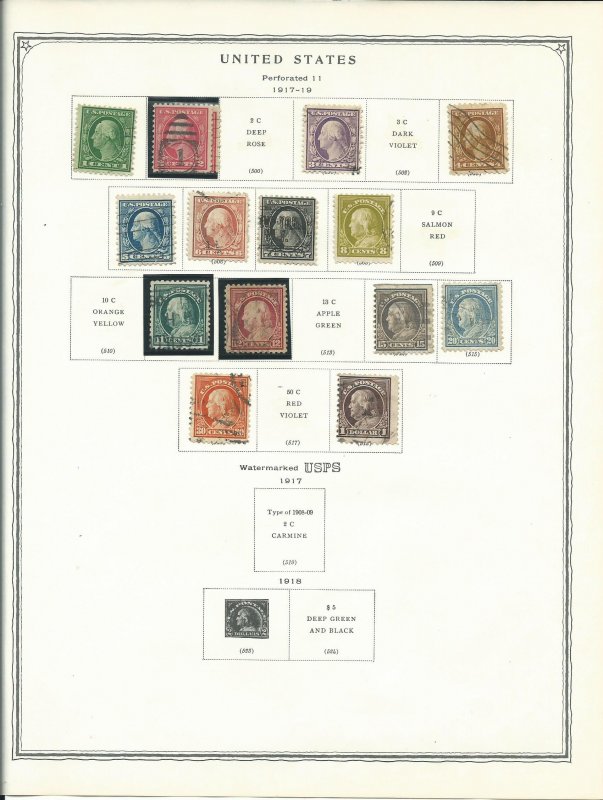 Scott Minuteman Stamp Album For United States Stamps With Stamps