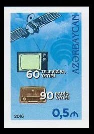 2016 Azerbaijan 1143b 60 years of TV and 90 years of radio broadcasting (edition