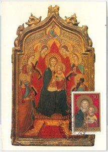 51599 - LIECHTENSTEIN - MAXIMUM CARD - 1973 Art RELIGION-