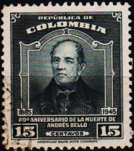 Colombia. 1946 15c S.G.653 Fine Used