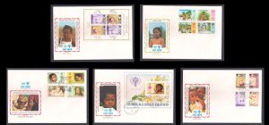 LOT OF 14 FDC- 1979 INTERNATIONAL YEAR OF CHILDREN OF DIFFERENT COUNTRIES