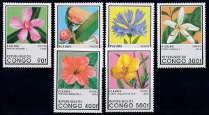 [67240] Congo Brazzaville 1996 Flora Flowers Blumen  MNH