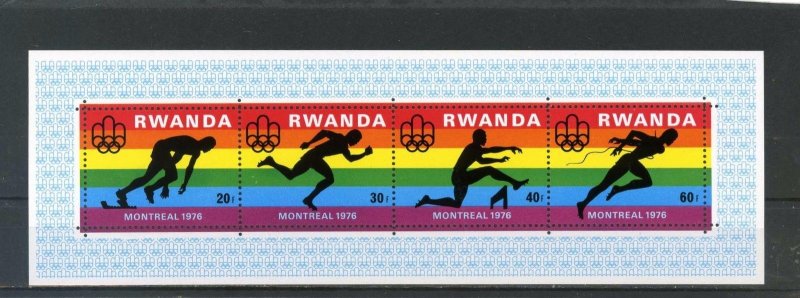 RWANDA 1976 Sc#770 SUMMER OLYMPIC GAMES MONTREAL S/S MNH