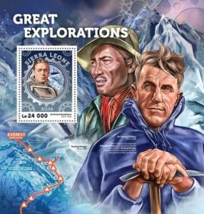 Ernest Shackleton Roald Amundsen Explorers Sierra Leone MNH stamp set