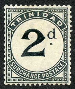 Trinidad SG D3 1885 2d Slate-black wmk Crown CA M/Mint