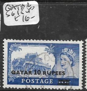 QATAR (P0604B) ON  GREAT BRITAIN QEII 10R  SG 15  VFU