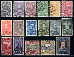 Austria 1910  Scott #128-44 used