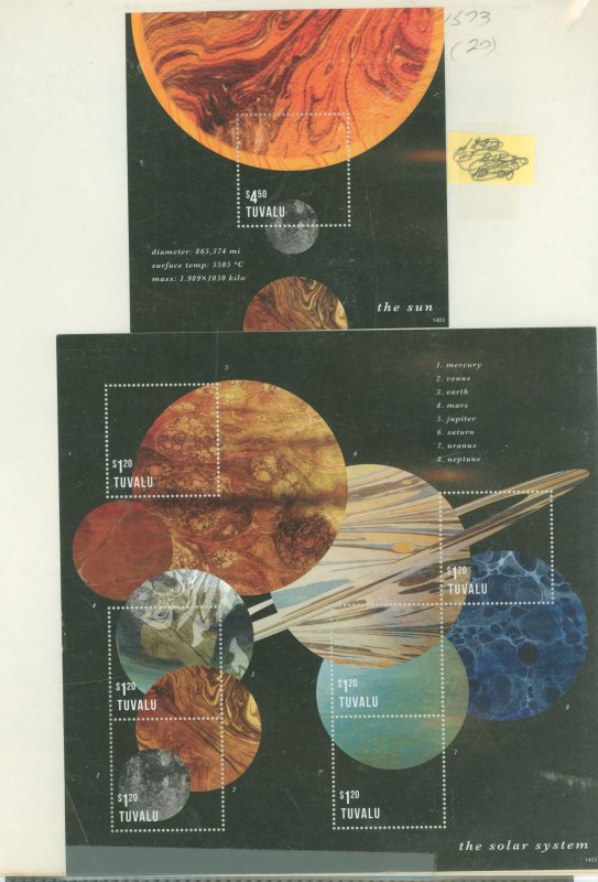 Tuvalu #1273-1274  Souvenir Sheet (Space)