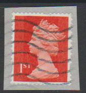 GB QE II Machin SG U2968d - 1st vermillion  - date code M15L - Source  S 