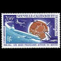 NEW CALEDONIA 1970 - Scott# C72 Plane Set of 1 LH