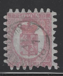 1866-74 Finland 40p - Scott # 10b, Type II - Cat= $85 - (CB81)