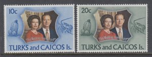 Turks and Caicos 257-258 MNH VF