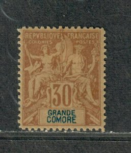 Grand Comoro Sc#12 M/LH/VF, Cv. $23