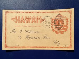 Hawaii #UX1 Sep 11, 1889