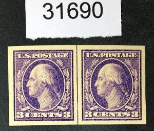 US STAMPS # 484 LINE PAIR MINT OG H CAT. $21 LOT #31690