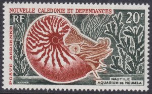 1962 NEW CALEDONIA - shell, Yvert PA no. 68 20f. MNH/**