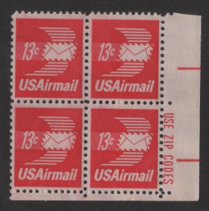 C79 13c Winged Envelope Zip Block LR