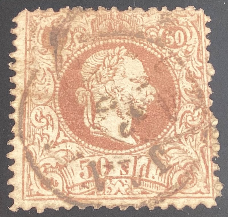 Austria Offices in the Turkish Empire #7a perf. 12 used 1867 50sld brown