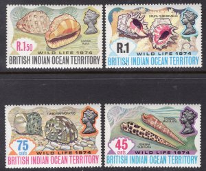 BRITISH INDIAN OCEAN TERRITORY SCOTT 59-62