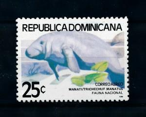 [99651] Dominican Republic 1980 Marine Life Manatee From set MNH