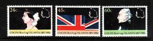 Cocos (Keeling) Is.-Sc#82-4-unused NH set-Annexation to the British Dominions-19