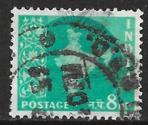 India 307: 8np Map of India, used, F-VF