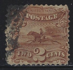 Scott # 113  Lot D820  2c Pony Express  Used