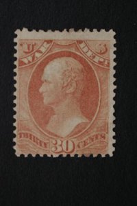 United States #O92 30 Cent War Department 1873 OG