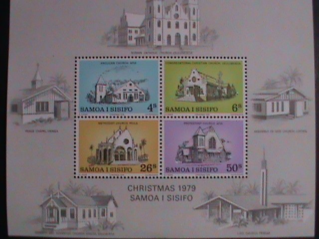 ​SAMOA STAMP-1979 SC# 520a CHRISTMAS-ANGLICAN CHURCH-APIA MNH STAMP SHEET