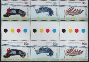 Australia 2012 MNH Sc 3699-3701 60c Nudibranchs Gutter