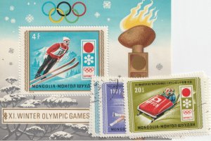 Mongolia     650 - 658      Mint & used w/ Souvenir Sheet