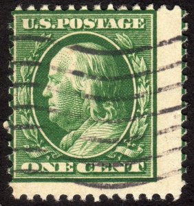 1910, US 1c, Franklin, Used, Sc 374