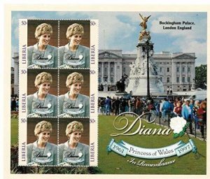 Liberia 1998 - Princess Diana - Sheet Of 6 Stamps - Scott #1364 - MNH