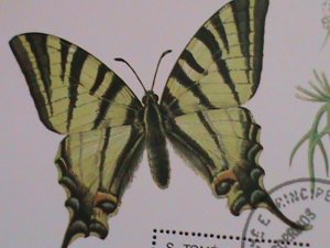 ​ST.THOMAS 1979 SC#507  CHARAXES VARANES DEFULVATA-CTO- S/S FANCY CANCEL VF