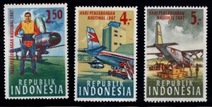 Indonesia Scott 721-723 MNH**  Mig and Aviators stamp set