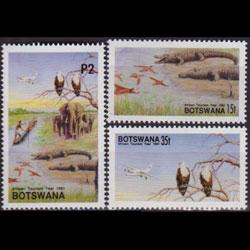 BOTSWANA 1991 - Scott# 499-501 Wildlife 15t-2p NH