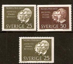 Sweden   #637-39  MNH Set  (1963)  c.v. $1.90