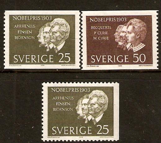 Sweden   #637-39  MNH Set  (1963)  c.v. $1.90