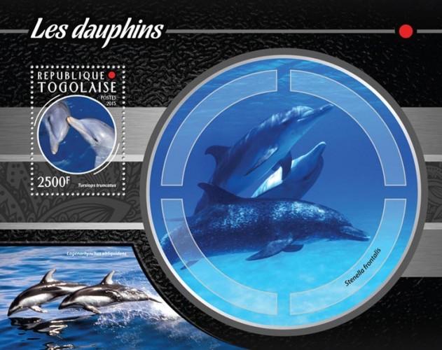 TOGO 2015 SHEET DOLPHINS MARINE LIFE tg15206b