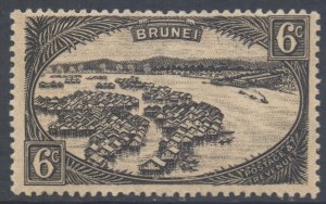 Brunei Scott 59 - SG69, 1924 Brunei River 6c MH*