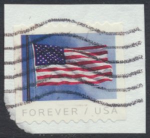 USA Sc# 5342  Used SA on piece  Flag 2019 see details / scan