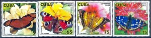 CUBA Sc# 4333-4336  BUTTERFLIES butterfly  CPL SET of 4  2003 MNH mint