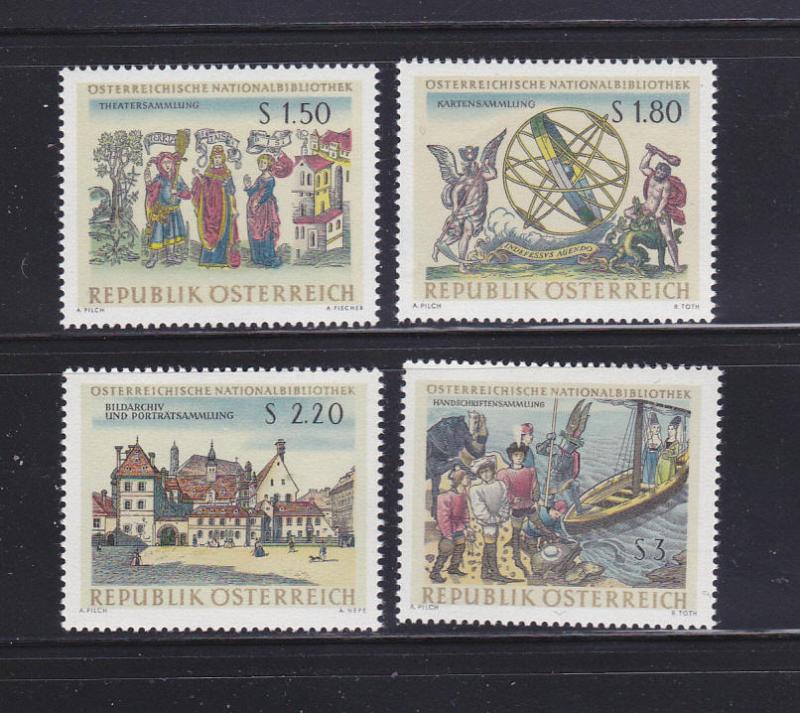 Austria 773-776 Set MNH National Library (A)