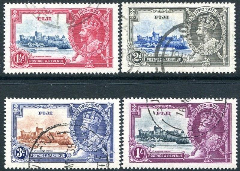 FIJI-1935 Silver Jubilee Set Sg 242-245 FINE USED V28173