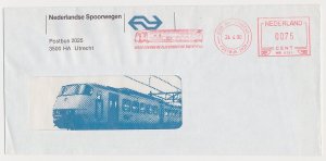 Illustrated meter cover Netherlands 1990 - Hasler 4151 NS - Dutch Railways - Whe