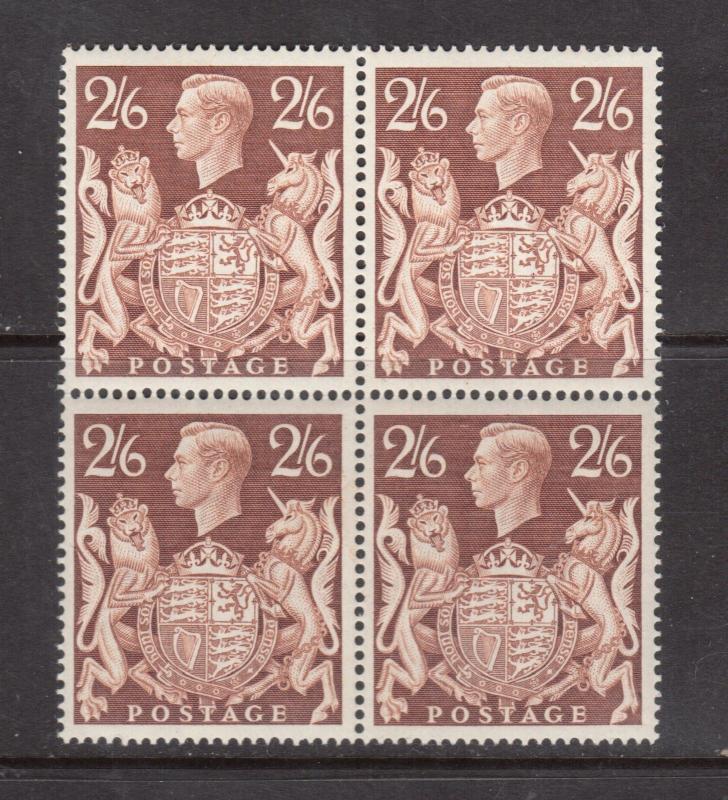 Great Britain #249 Extra Fine Never Hinged Block