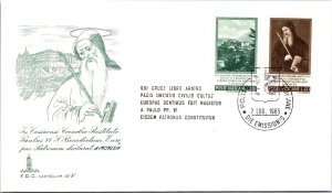 Vatican FDC 1965 - S Paul VI  - Benediction of Euro - Capitolium Cachet - F30784